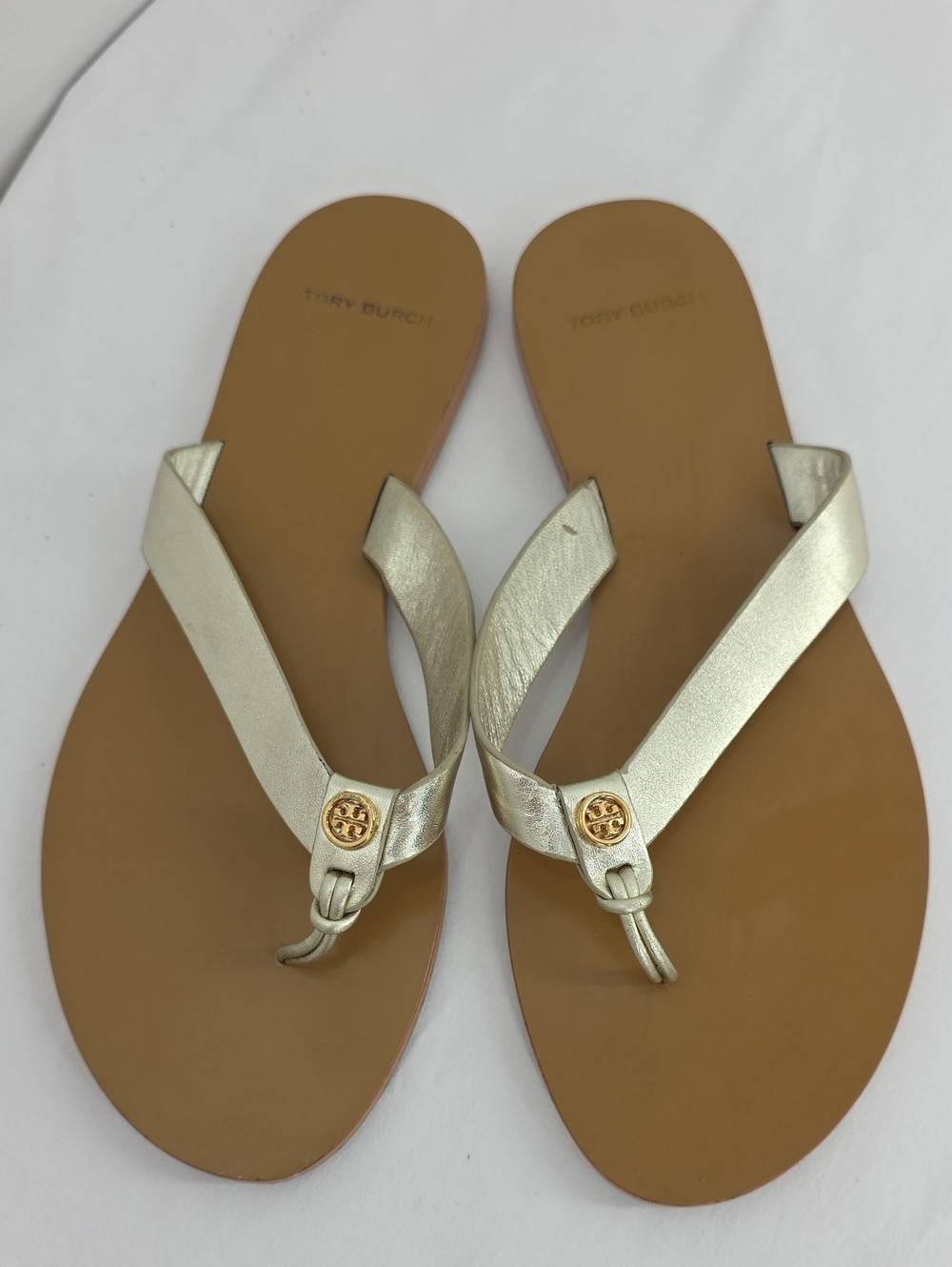 Tory Burch Manon Thong Sandal Spark Gold Size 8.5